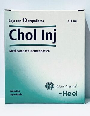 CHOL INJ 10 ampolletas solución inyectable HEEL