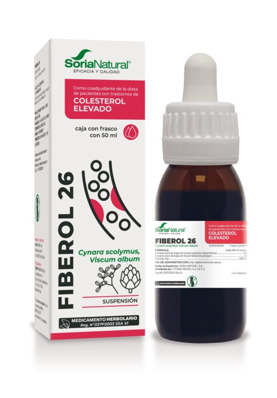FIBEROL 26 (alcachofa, colesterol elevado) SORIA NATURAL gotas 50ml Cad 12/26