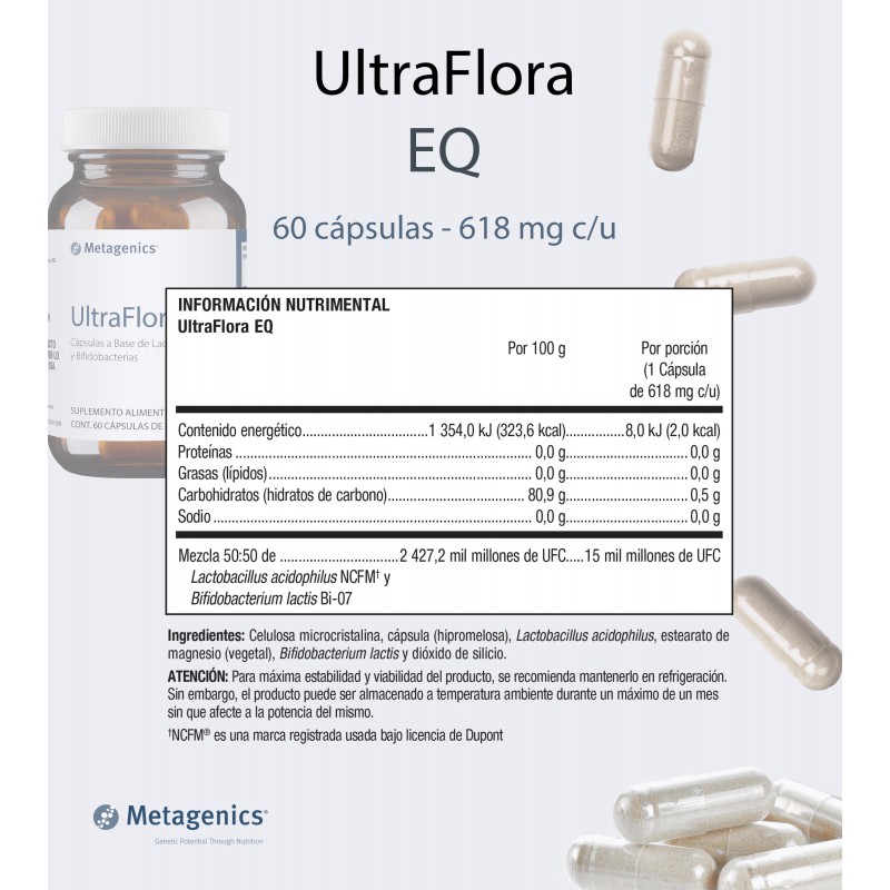 UltraFlora EQ 60 cápsulas (Probióticos) - Imagen 2