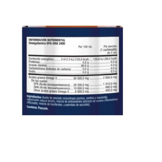 OMEGAGENICS EPA-DHA 2400 150ml Metagenics - Imagen 3
