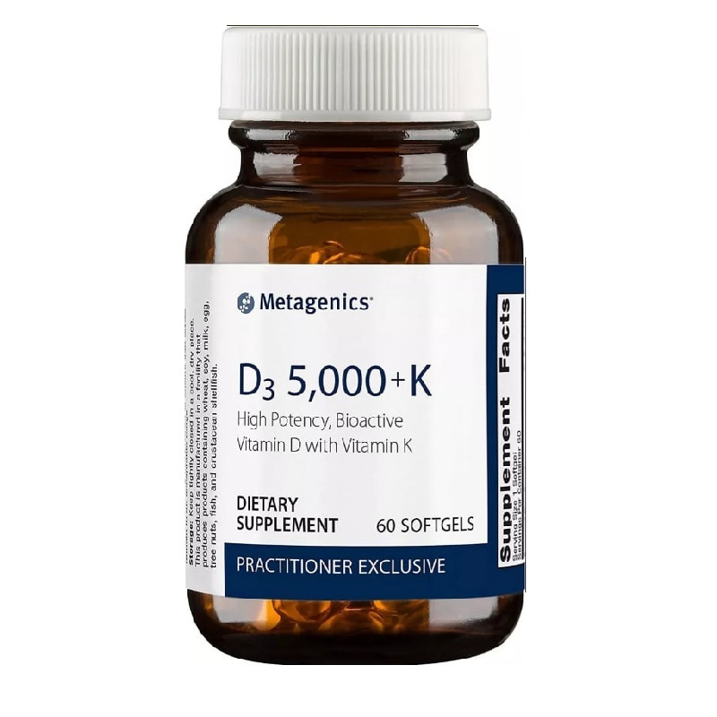 D3 5000-K (Vitamina D3 5000 con Vitamina K) 60 tabletas