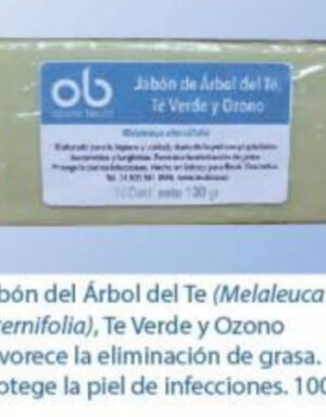 JABON NATURAL DE ARBOL DE TE, TE VERDE Y OZONO BEULÓ 100G