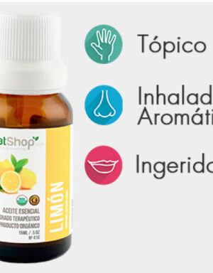 ACEITE ESENCIAL ORGÁNICO DE LIMÓN 15ML NatShop