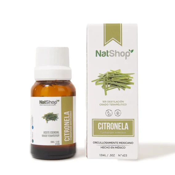ACEITE ESENCIAL ORGÁNICO DE CITRONELLA 15ML NatShop