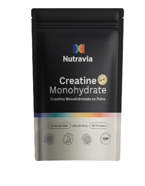 Creatina Monohidratada 500g Nutravia 100 Porciones