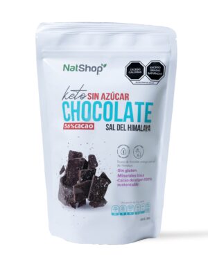 Chocolate Amargo Sin Azúcar con Sal de Himalaya 250g Orgánico