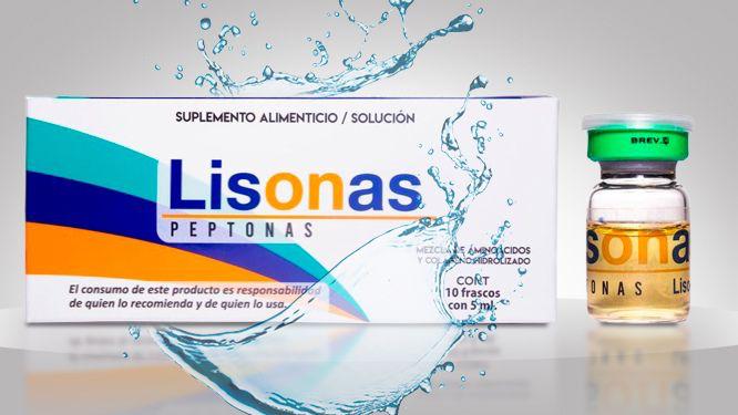 LISONAS PEPTONAS (estimulación biológica) péptidos, proteinas 10 frascos de 5ml