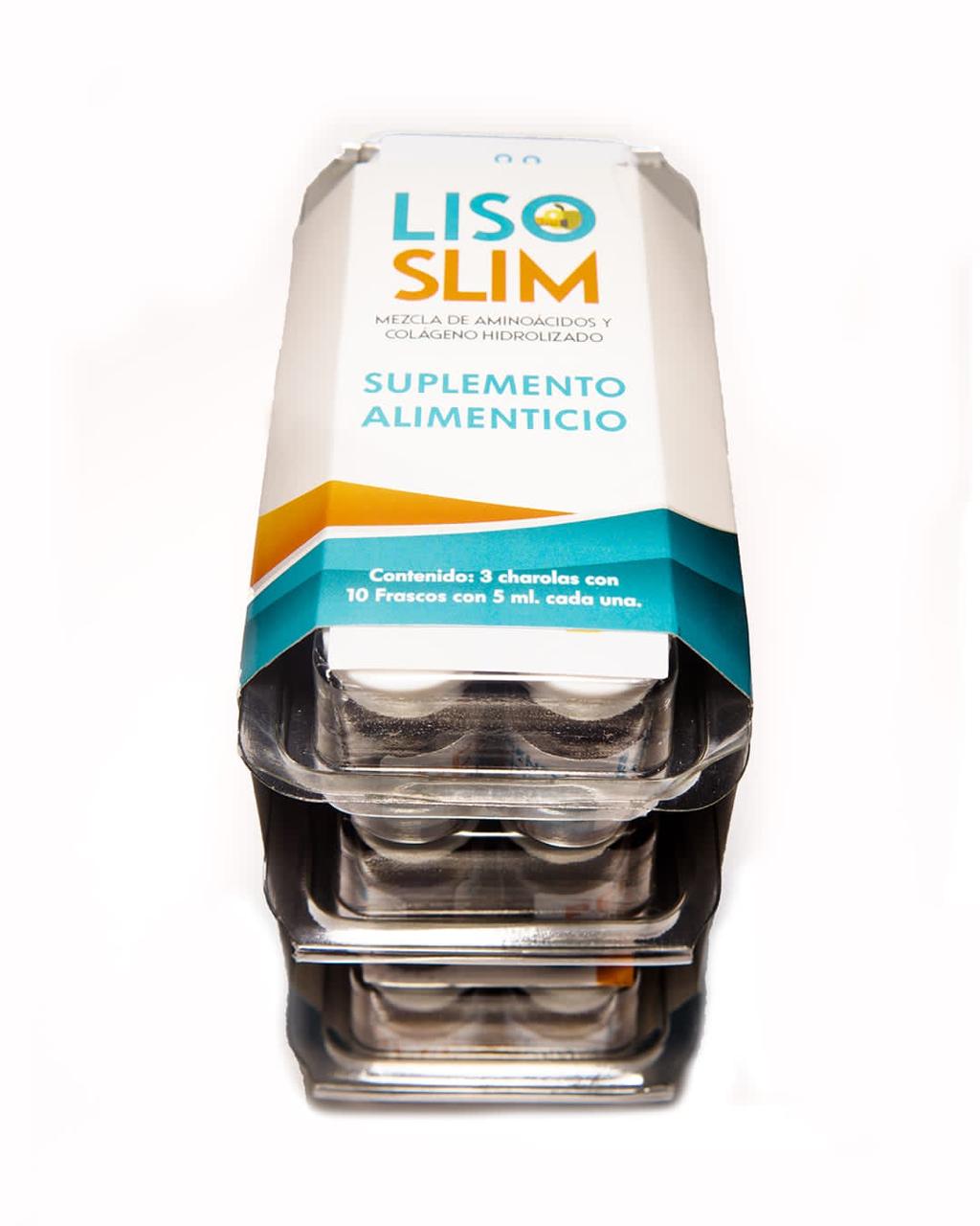 LISO SLIM (control de peso, obesidad, energia) LISONAS DE AMINOÁCIDOS caja con 30 frascos de 5ml - Imagen 2